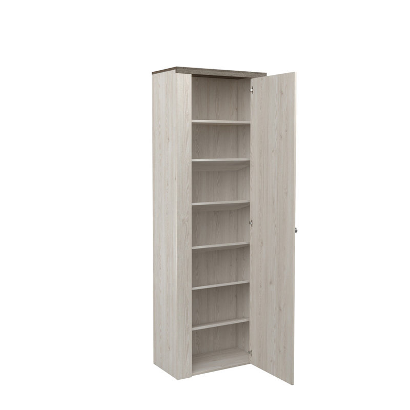 Stearl Manufactured Wood Wardrobe, Oak Sibiu Larche