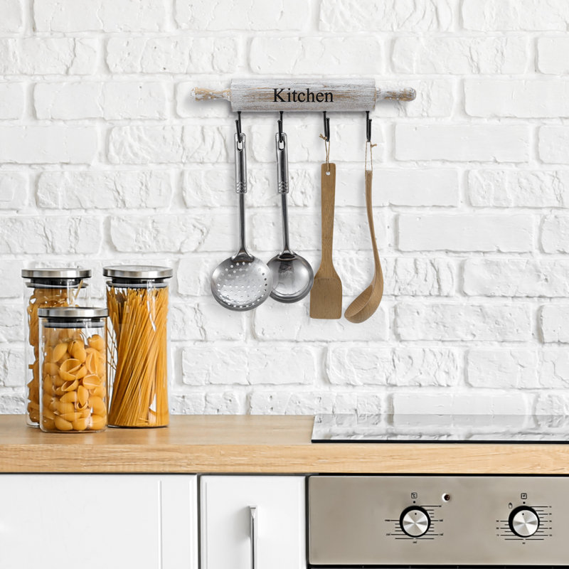 Wood Novelty Utensil Storage Set