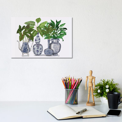 Chinoiserie Vase Group 2 by Fab Funky - Wrapped Canvas Gallery-Wrapped Canvas Giclée