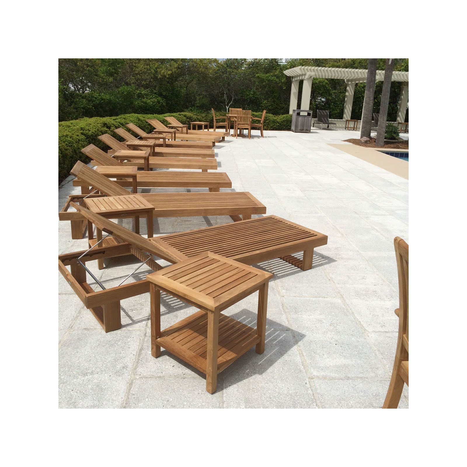 Westminster Teak 28.75'' Outdoor Chaise Lounge