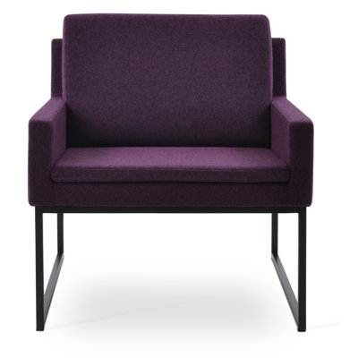 Fauteuil Nova en métal noir