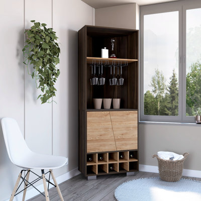 Armoire de bar d'angle