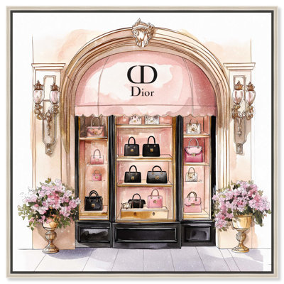 Illustration de mode sur toile Classy Purse Store Art par Art Remedy