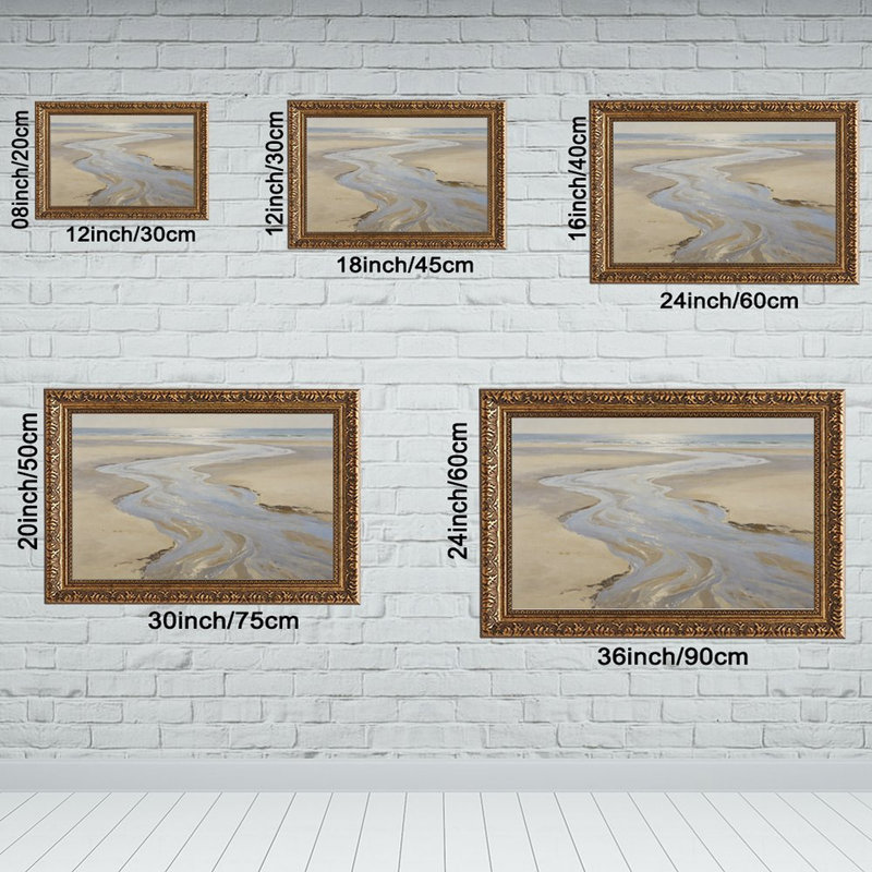 Cadre mural Sandy Beach StreamOrnate, L 16 po x l 24 po