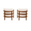 Fauteuils club d'extérieur avec coussins Calsey Acacia