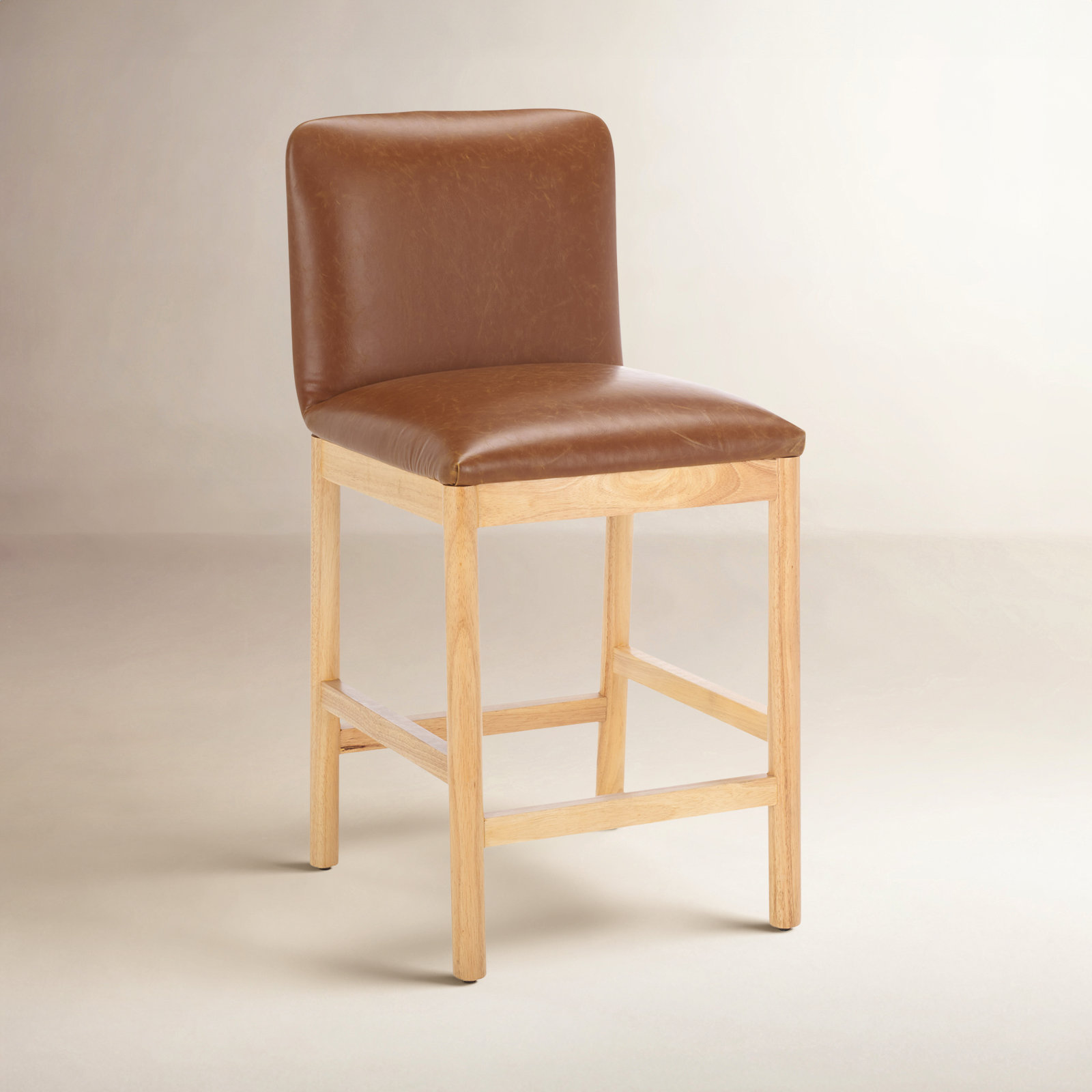 Madsen Vegan Leather Counter Stool - Thumbnail 2