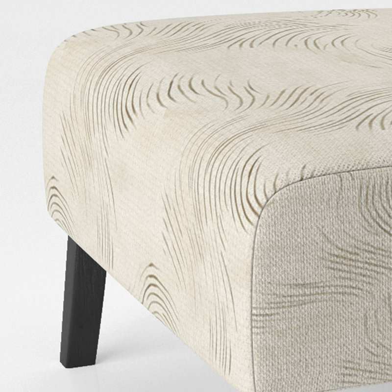 Fauteuil de chambre Abstract, Pantoufle sans accoudoirs