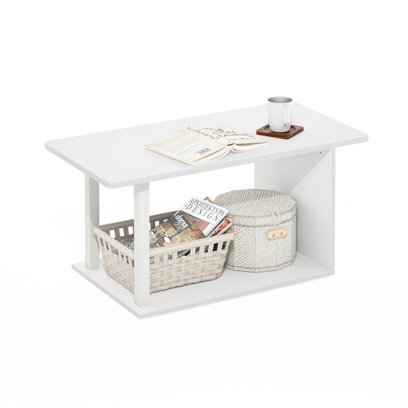 Table basse 17 Stories Marcelino Home Living, Blanc