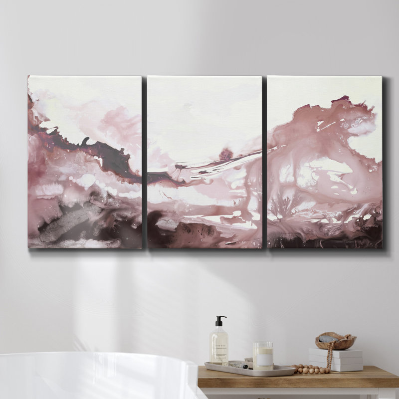 Waves in Motion I - Toile encadrée multi-pièces, H 48 po x l 96 po x P 2 po