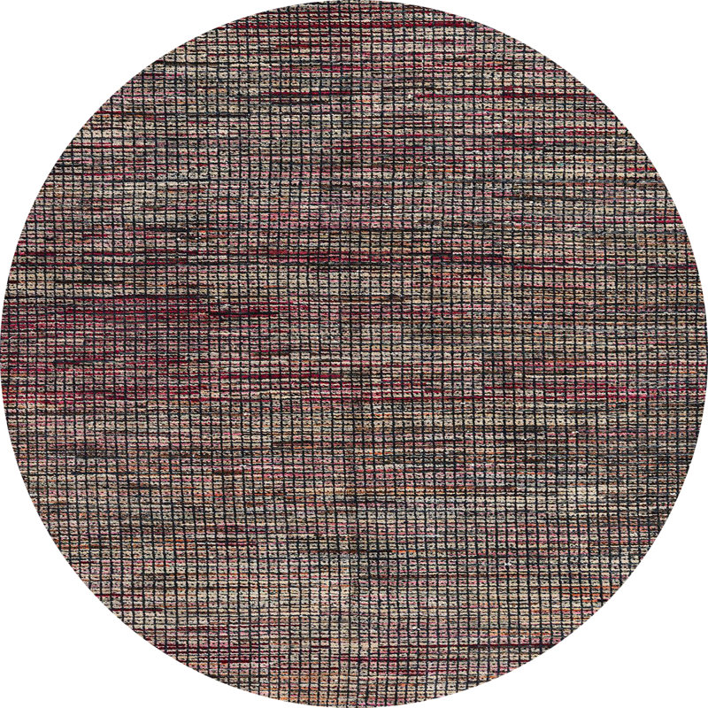 Tapis abstrait moderne 4769, Rond 8 pi