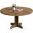 Round Dining Table for 4, 47 Inches Dining Room Table with Wooden Base, Circle Kitchen Dinner Table for Dining Room, Kitchen, Living Room (Table Only)-1741752706