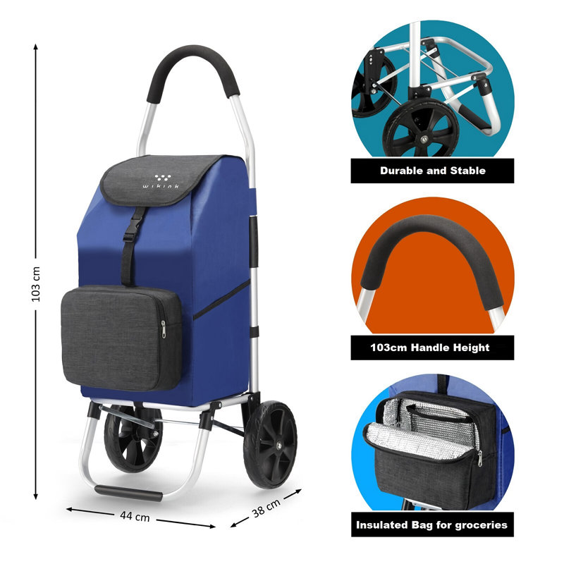 Wikink 40'' H x 17'' W Laptop/Tablet Storage Cart