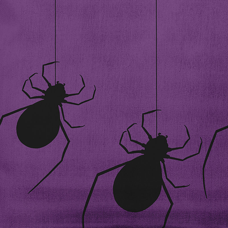 Coussin décoratif carré Hanging Spiders, 18 po x 18 po, Améthyste
