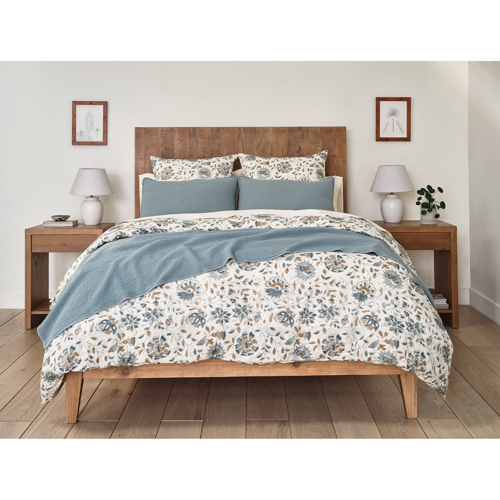 Cascade Cotton Coverlet, Twin Coverlet, Lagoon