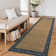 Floral Bordered Machine Washable Rug with Non-Slip Backing Non-Shedding Foldable Soft Low Pile Indoor Carpet