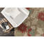 Tapis marguerite et feuille en laine à motif touffeté à la main beige, orange rouille, vert sauge et crème Medford Authentic-24415716