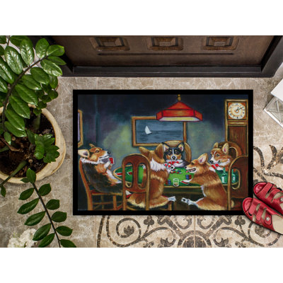 Whitling Non-Slip Outdoor Doormat