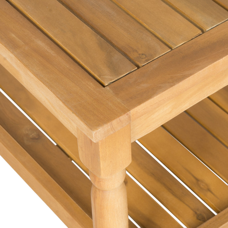 Table basse avec rangement Fuller, Naturel