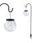 Normani Black Solar Powered Integrated LED Metal Pathway Light