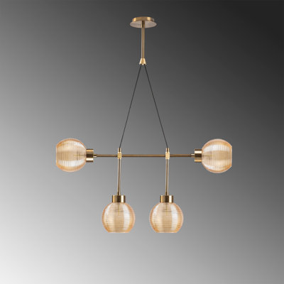 Lustre unique à 4 lumières Oey