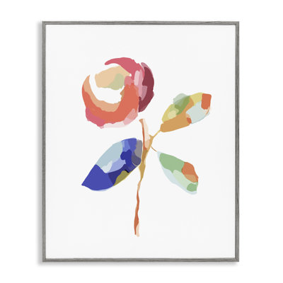 «Mosaic Floral Bloom», art de la giclée encadrée par Lisa Nohren bg-267