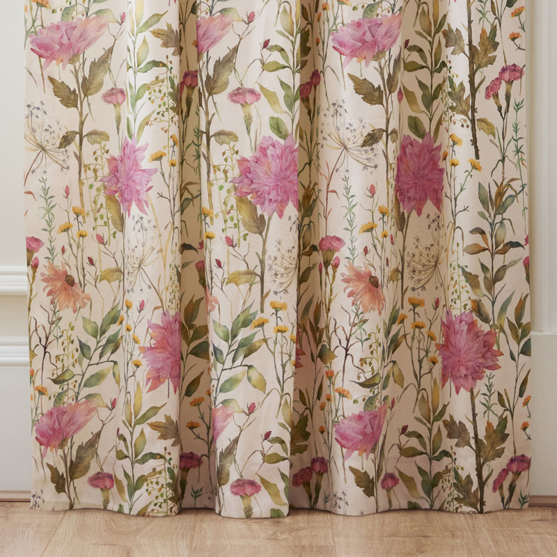 Delamere 100% Cotton Room Darkening Curtain Panel Pair, 72cm Width x 117cm Drop