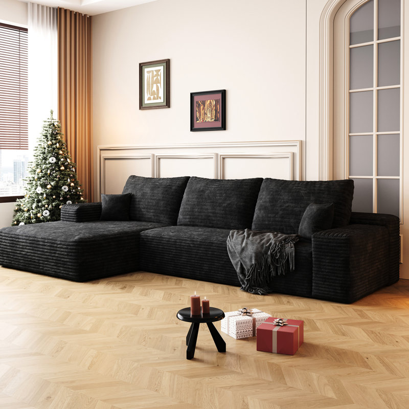 Canapé modulaire inclinable en L 107 po Modern