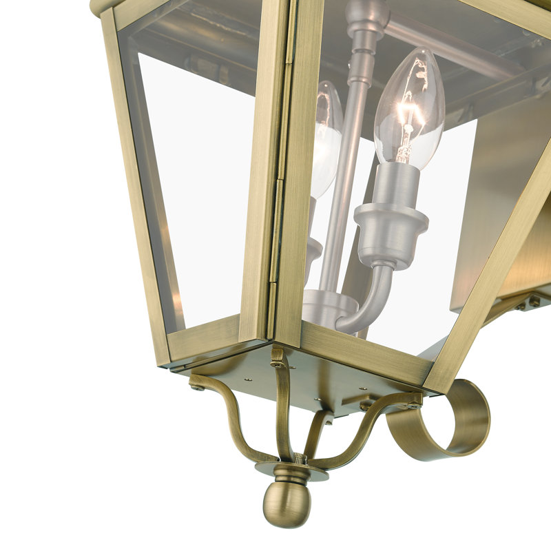 Aluminum Wall Light, Antique Brass