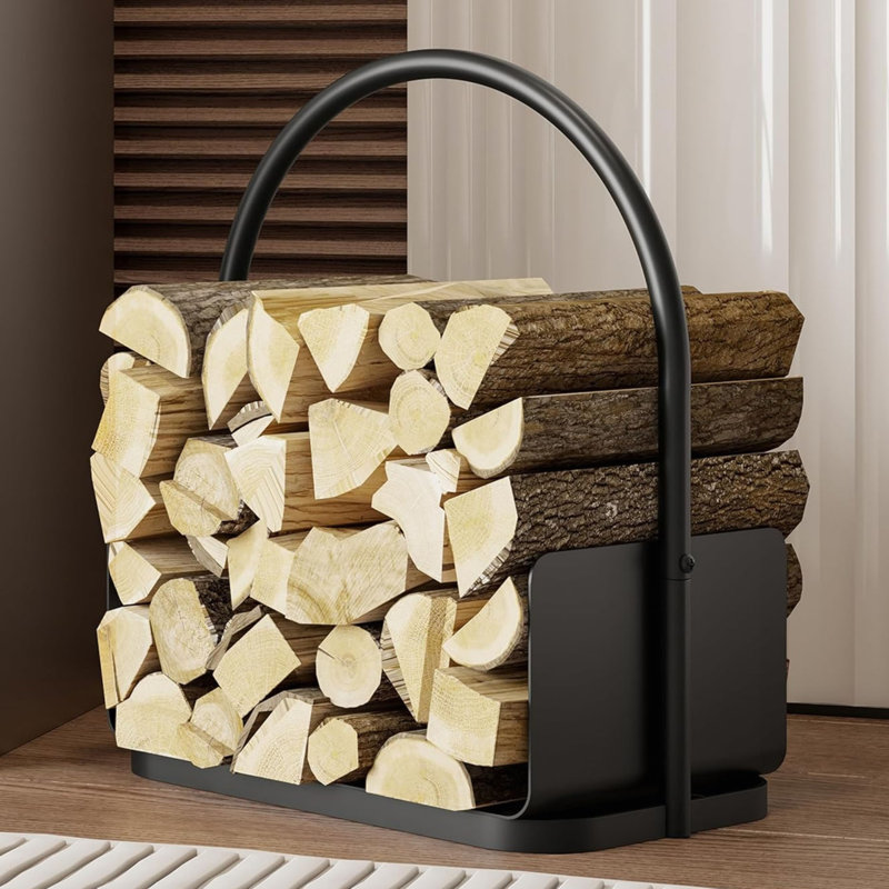 42cm W Steel Log Rack