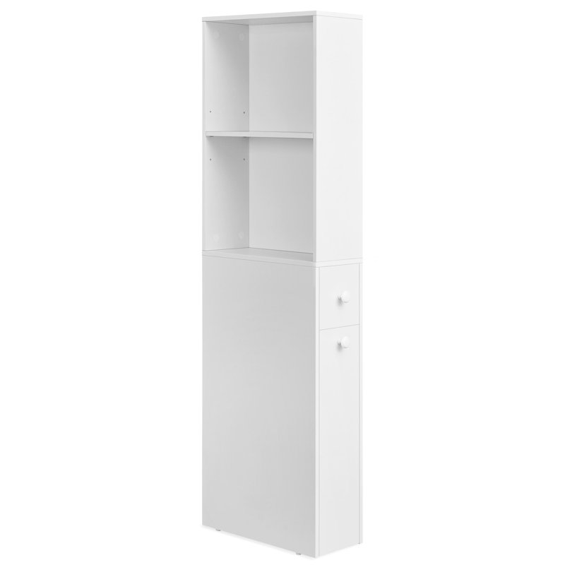 Freestanding Cabinet With Storage Drawers And Adjustable Shelf