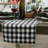 Cadee Checkered 100% Cotton Christmas Table Runner
