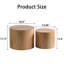Ensemble de 2 tables basses gigognes rondes en bois pour table ronde-131254929