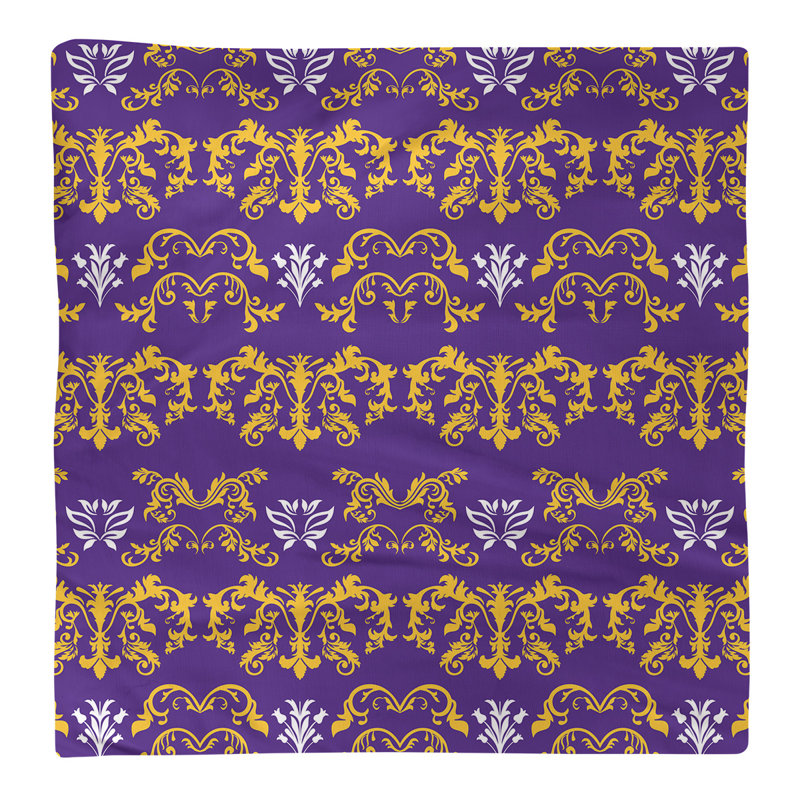 Serviette Minnesota Football, l 10 po x L 10 po, Or / mauve / blanc, Coton