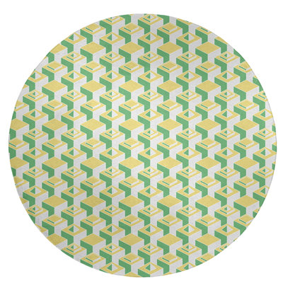 Chenille Geometric Indoor Rug