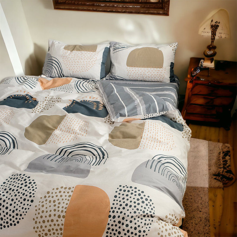 Ensemble de housse de couette 100% coton Ayliah