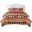 Ensemble de courtepointe rouge 3 pièces Greenland Home Fashions Gingerbread Lane 106 x 92 + 20 x 36 (2)-126517889