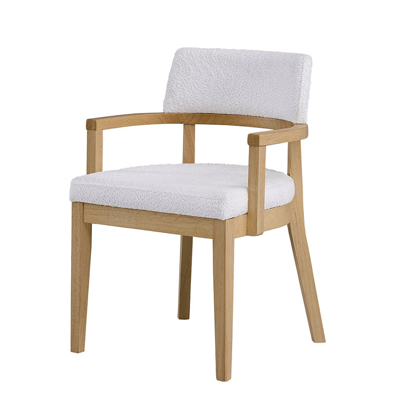 Chaise d'appoint rembourrée en chêne Tehila 32 po (ensemble de 2)