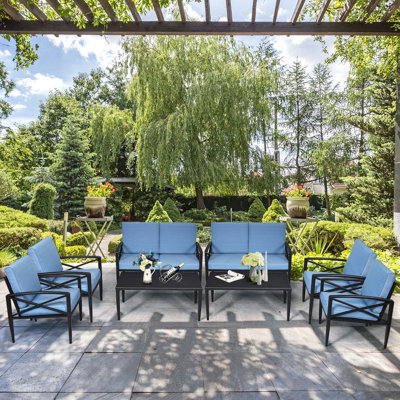 Edmunds 8 - Person Patio Conversation Set