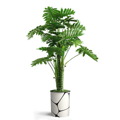 Plantes artificielles artificielles en pot Philodendron artificiel d'intérieur et d'extérieur