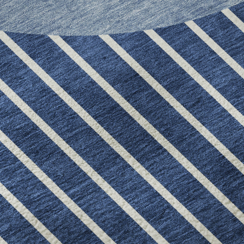 Premium Machine Washable Naglee AMF994 Stripes Rug, Rectangle 2'6" x 3'10"
