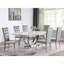 Ensemble de 2 chaises d'appoint à dossier capitonné Allessandra Grey