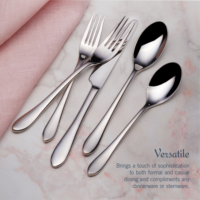 Mikasa Ramsey 20 Piece Flatware Set, Service For 4, 18/0 Stainless Steel