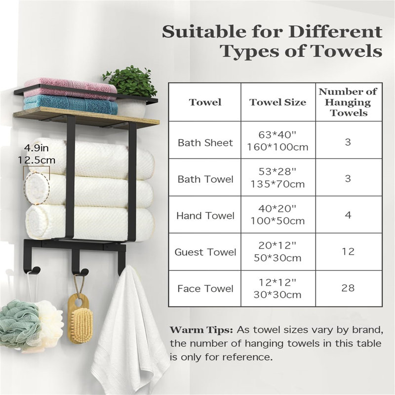 Anthonny Towel Stand, Rustic