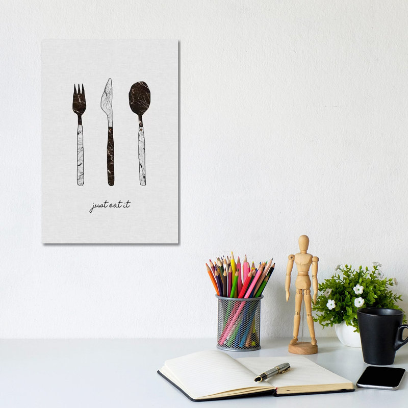 Just Eat It by Orara Studio - Wrapped Canvas Print, 20.32 cm H x 30.48 cm W
