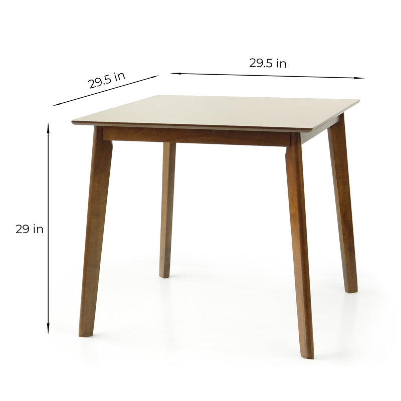 Four Leg Dining Set, Medium Brown