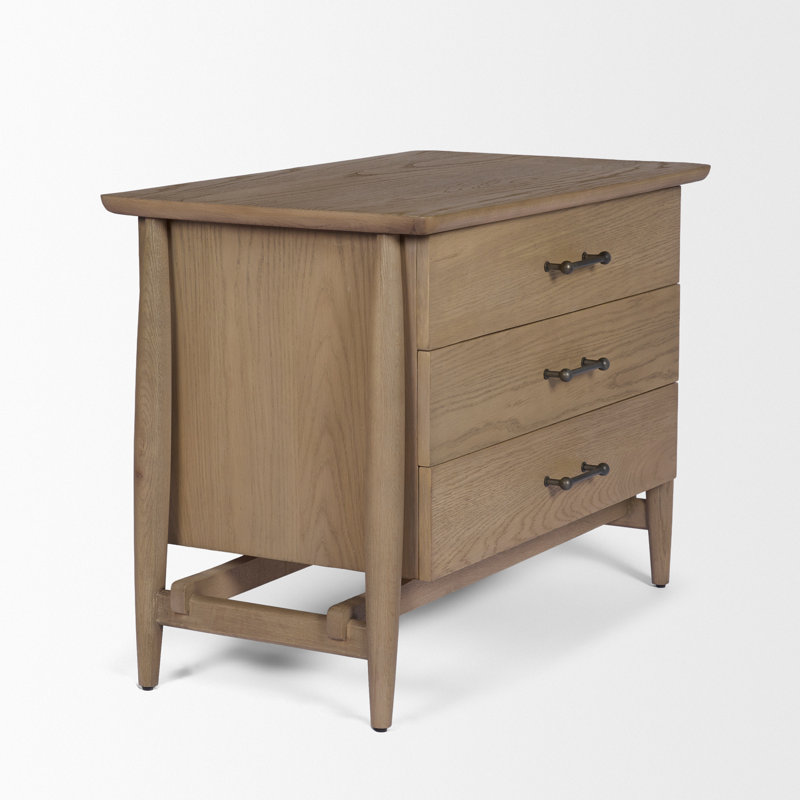 Table de chevet 3 tiroirs Hollis