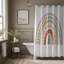 Rideau de douche standard 1 pièce Rainbow Xmas-268078487