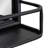 Koda Metal Flat Mirror with Shelves-294048509