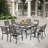 Leonard 8-Person Metal Patio Dining Set with Square Table-97811213