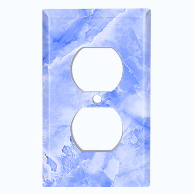 Patterned 1 - Gang Duplex Outlet Standard Wall Plate